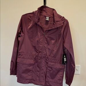 Avia Burgundy Lightweight Hooded Utility Jacket